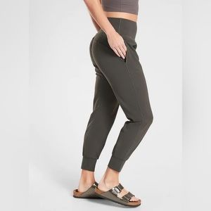 Athleta Olive Green Salutation Joggers